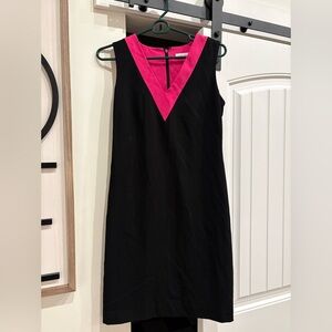 Calvin Klein Black and Pink Dress